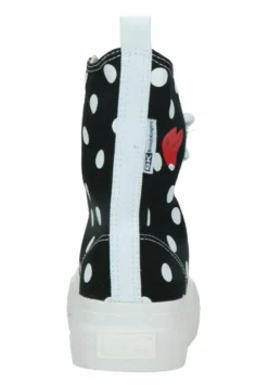 British Knights Kaya High - Enkellaarsjes Met Plateauzool - Black Polkadot Red Heart -Tamaris Verkoopwinkel 00109b783b464ad9974477c54016b258