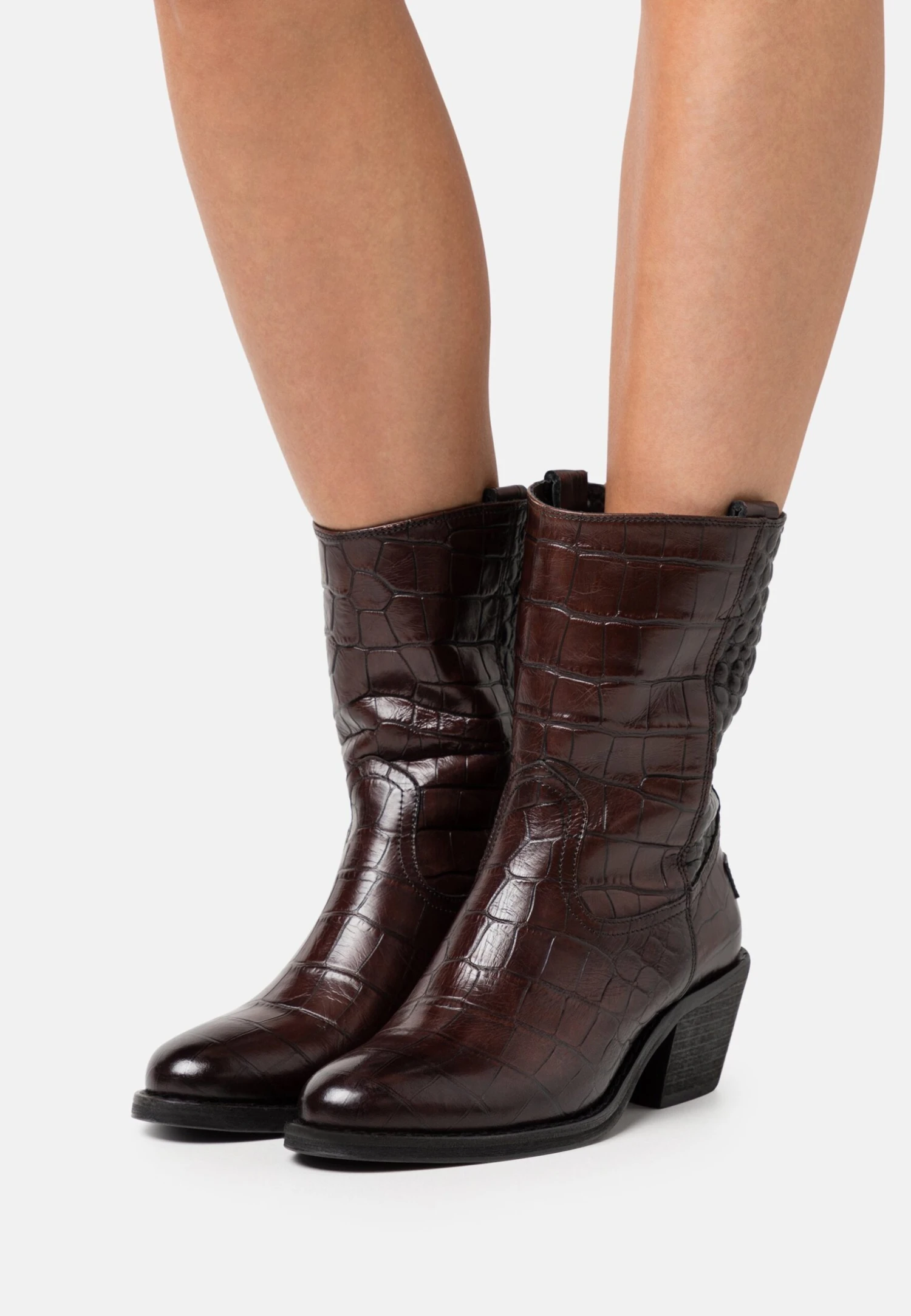 Cowboy-/Bikerlaarsjes - Dark Brown 1 Cowboy-/Bikerlaarsjes - Dark Brown