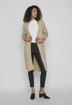 Vila Viril Long Cardigan - Vest - Natural Melange