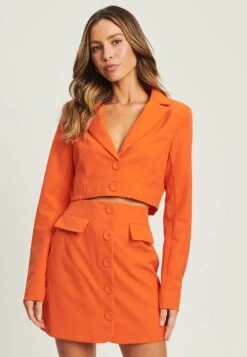 Milia Crop- Blazer - Orange