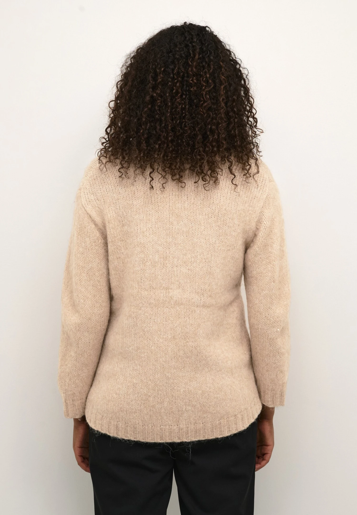 Kaffe Kaalioma 3/4 Sl- Trui - Smoke Gray Melange 3 Kaffe Kaalioma 3/4 Sl- Trui - Smoke Gray Melange - Afbeelding 3