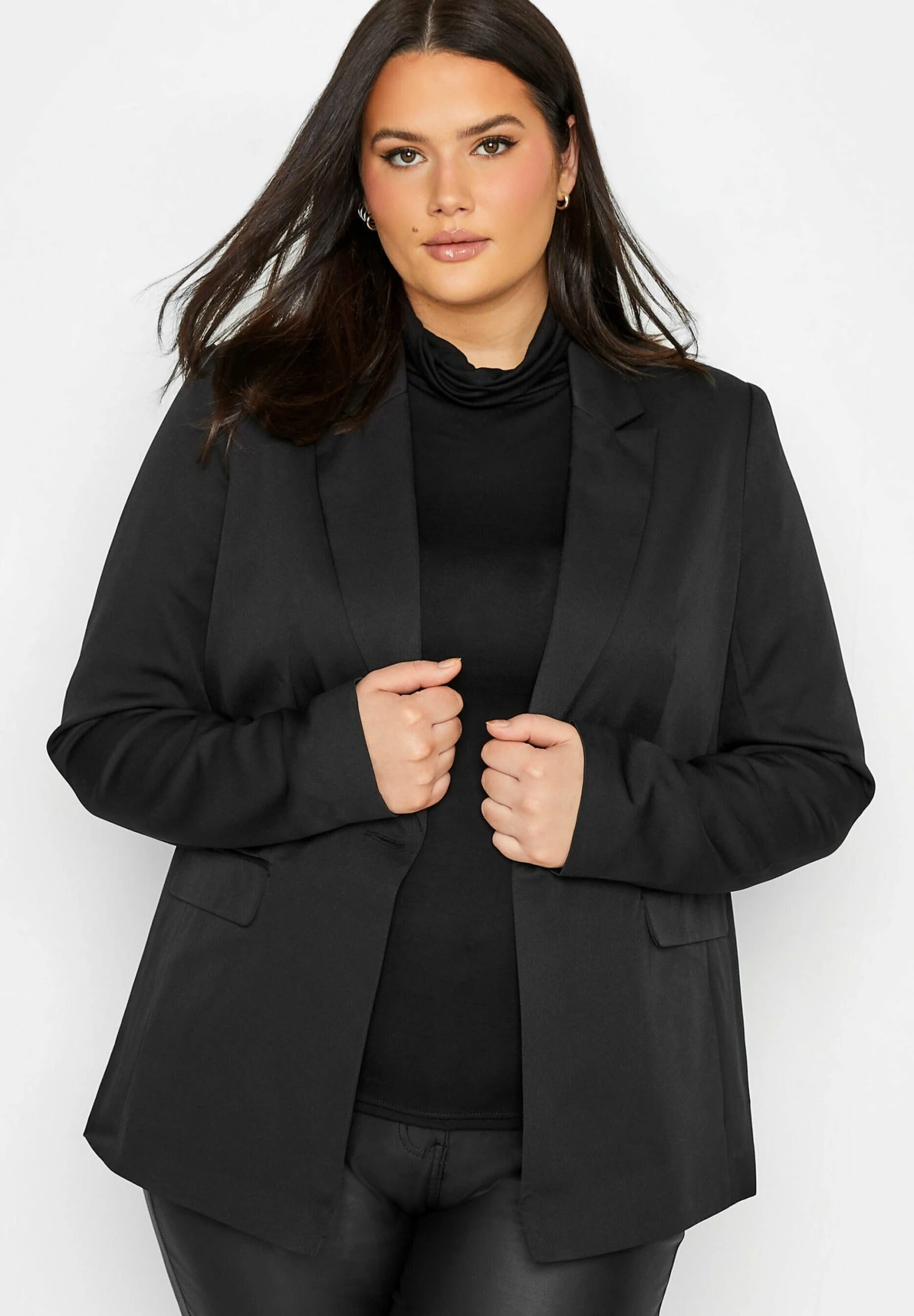 Scuba Crepe- Blazer - Black 1 Scuba Crepe- Blazer - Black
