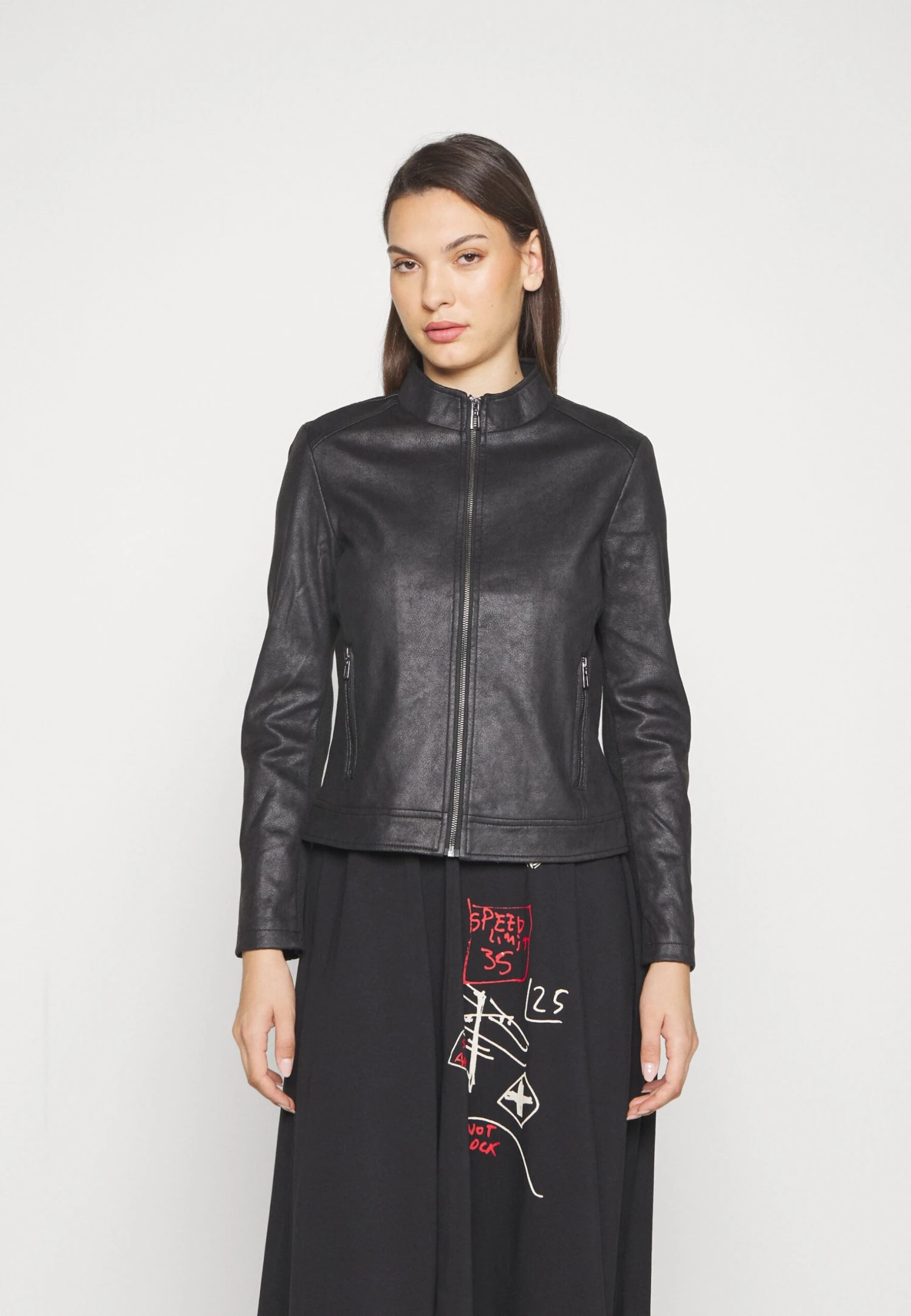 Desigual Jacket Toronto - Imitatieleren Jas - Black 3 Desigual Jacket Toronto - Imitatieleren Jas - Black - Afbeelding 3