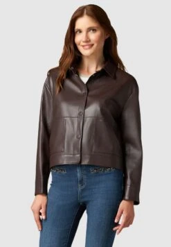 Imitatieleren Jas - Marrone