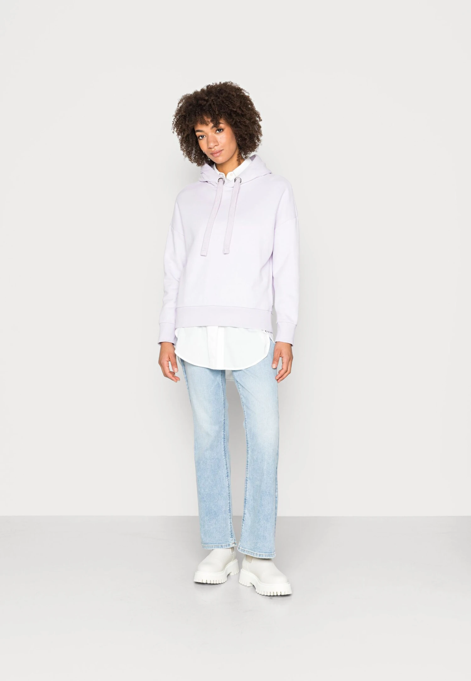 Marc O'Polo DENIM Longsleeve Hooded - Sweater - Soft Lilac 2 Marc O'Polo DENIM Longsleeve Hooded - Sweater - Soft Lilac - Afbeelding 2