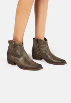 Felmini West - Cowboy-/Bikerlaarsjes - Tobacco