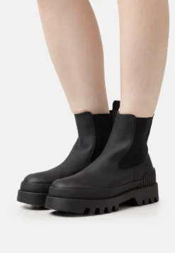 ONLY Shoes Onlbuzz - Enkellaarsjes Met Plateauzool - Black