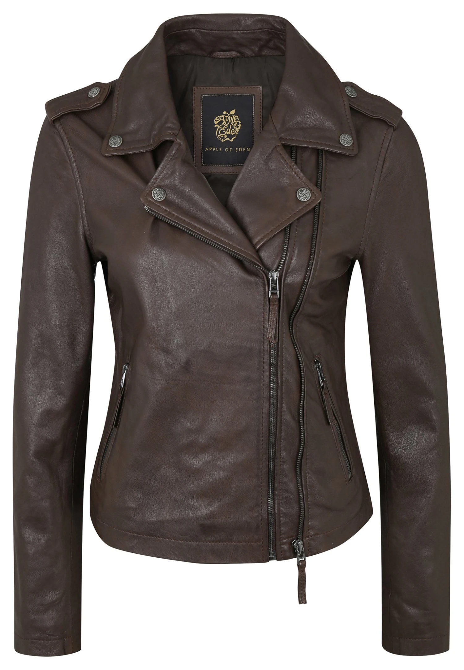 Apple Of Eden Cookie - Leren Jas - Dark Brown 5 Apple Of Eden Cookie - Leren Jas - Dark Brown - Afbeelding 5