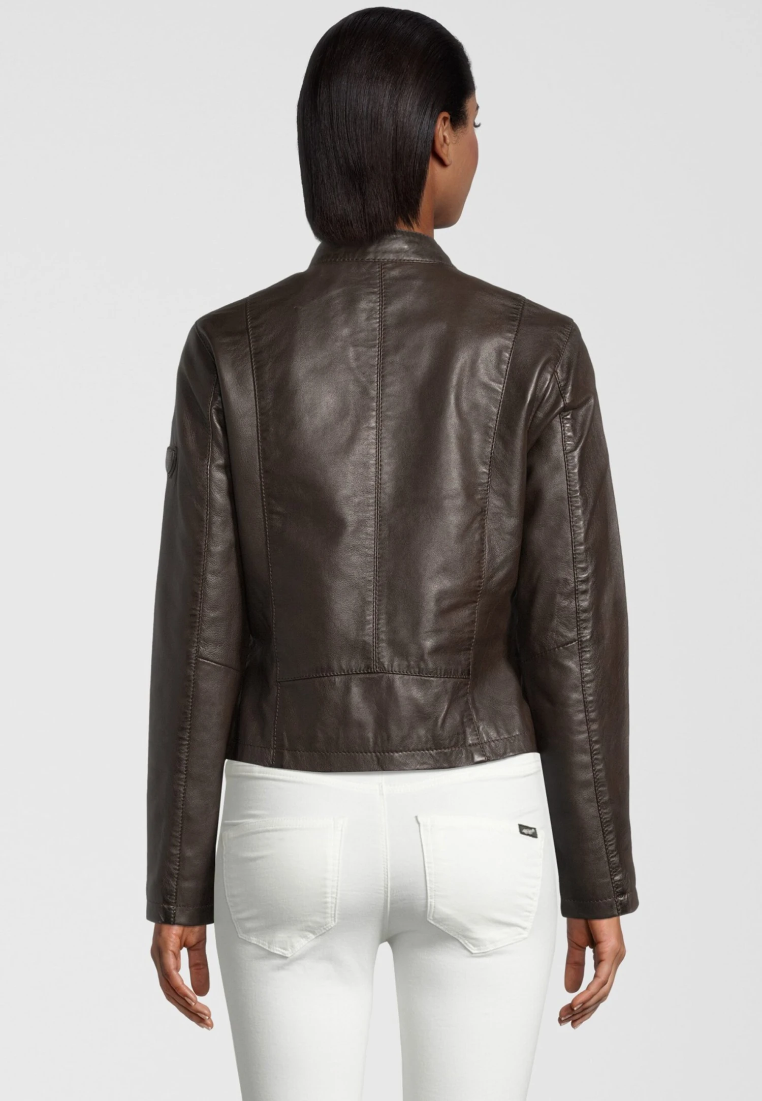 H.I.S Mit Schnalle - Leren Jas - D Brown 2 H.I.S Mit Schnalle - Leren Jas - D Brown - Afbeelding 2