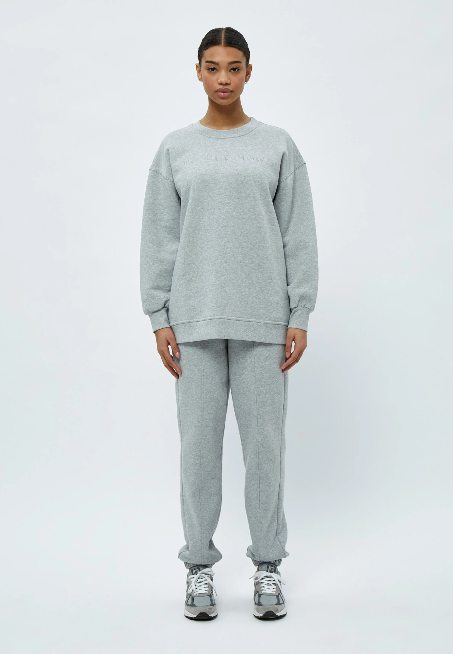 Blaire - Sweater - Grey Melange 2 Blaire - Sweater - Grey Melange - Afbeelding 2