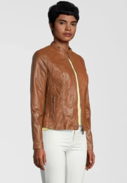 H.I.S Mit Label Detail - Leren Jas - D Cognac -Tamaris Verkoopwinkel 407274de8d014ded91e6c1682003dee8 scaled