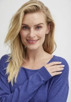 Box - Trui - Dazzling Blue Melange -Tamaris Verkoopwinkel 411264b7da5e4d5fa5b55d724107b967