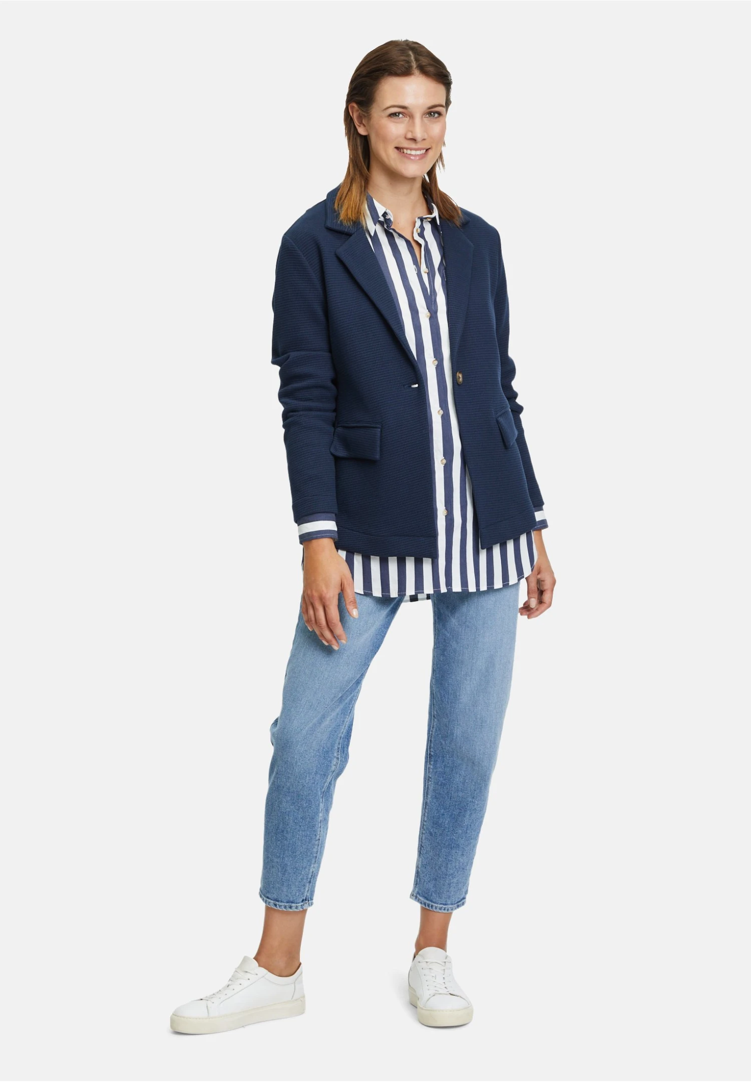 Mit Taschen - Blazer - Navy Blue 2 Mit Taschen - Blazer - Navy Blue - Afbeelding 2