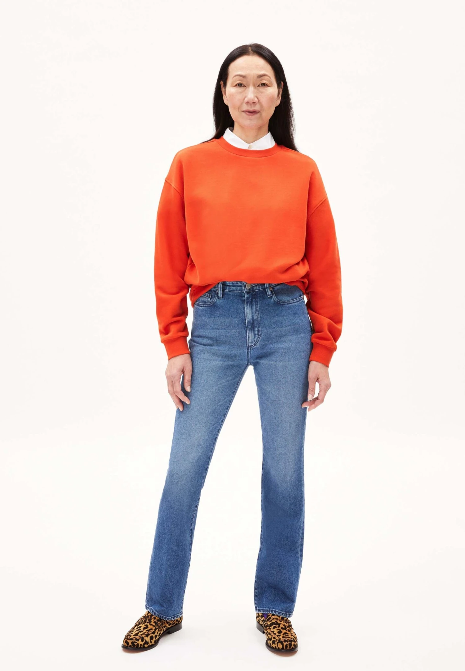 Armedangels Aarin - Sweater - Emergency Red 2 Armedangels Aarin - Sweater - Emergency Red - Afbeelding 2