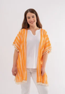 October Poncho - Orange