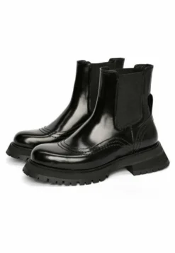 Track - Leren - Korte Laarzen - Black