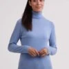 Cash-Mere Rollkragen Pullover - Trui - Hellblau