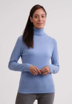 Cash-Mere Rollkragen Pullover - Trui - Hellblau