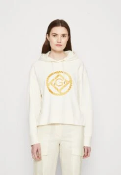 Gant Rope Icon Hoodie - Sweater - Cream