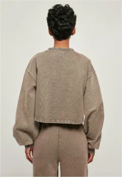 URBAN CLASSICS Cropped Small- Sweater - Brown -Tamaris Verkoopwinkel 4f185d1ee17548b3ad4743a9a1dfed24