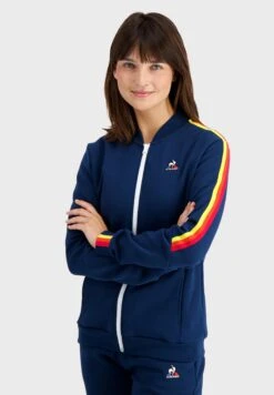 Le Coq Sportif Saison - Sweater Met Rits - Navy Blue