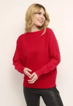 Culture Annemarie Batwing - Trui - Chinese Red Melange