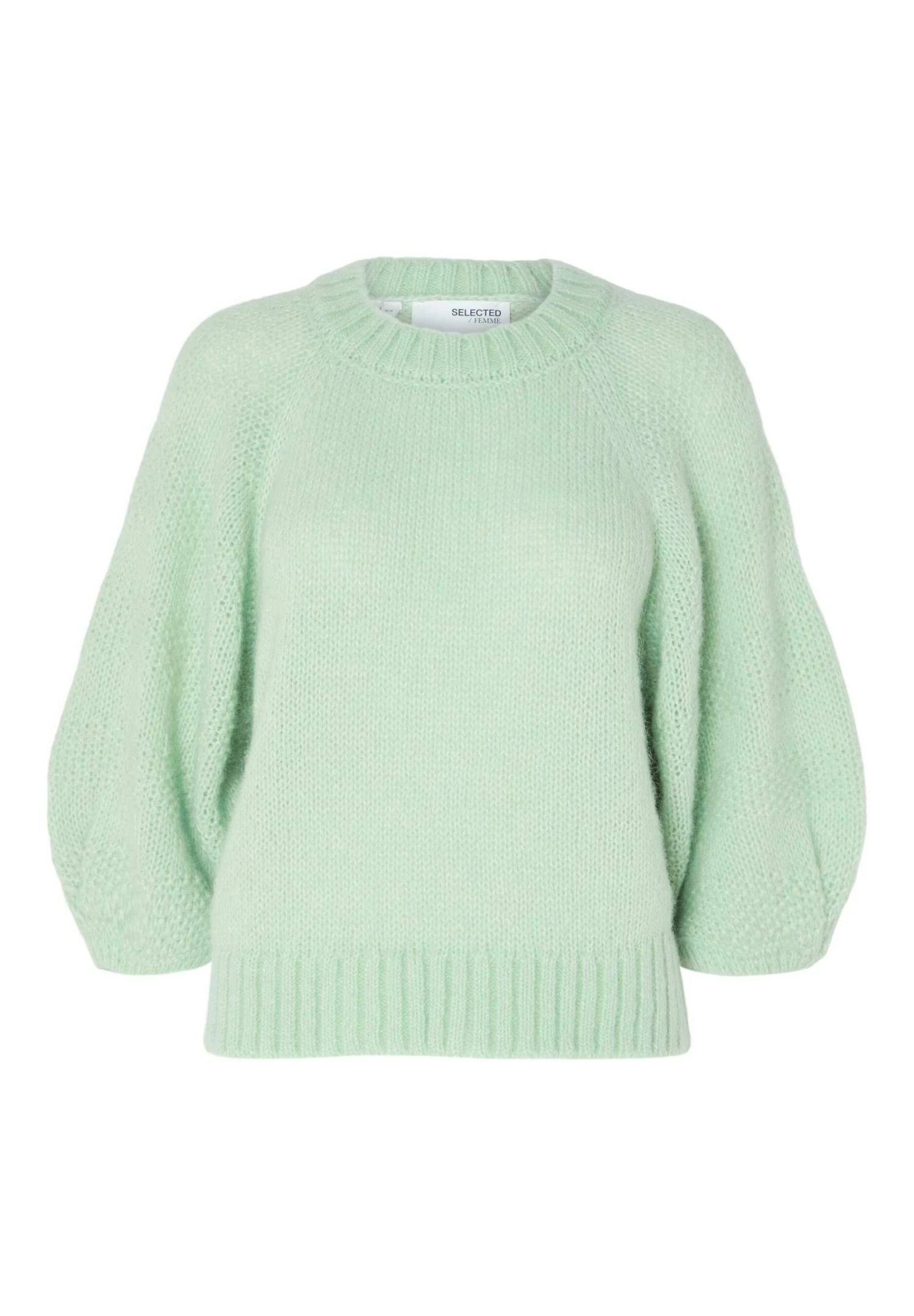 Selected Femme Louvilja 3/4 O-Neck - Trui - Aqua Foam 6 Selected Femme Louvilja 3/4 O-Neck - Trui - Aqua Foam - Afbeelding 6