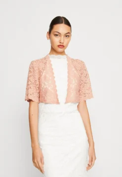 Vila Vimina Cropped Bolero - Vest - Misty Rose