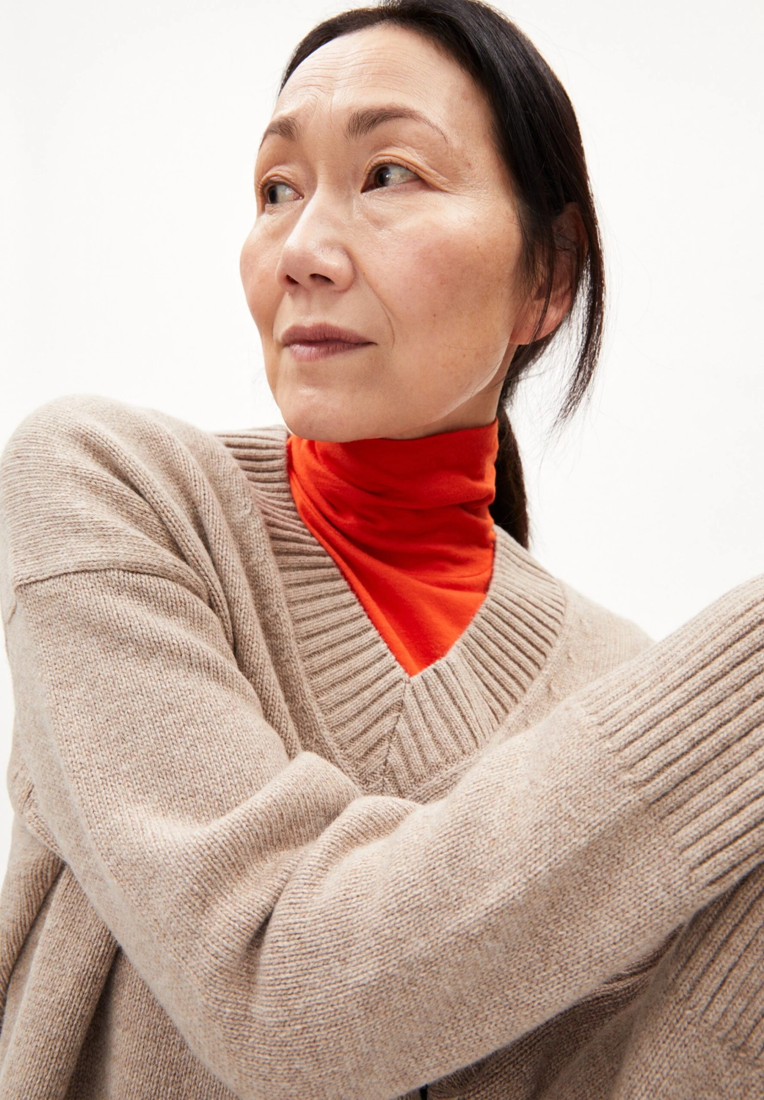 Armedangels Cardaa - Trui - Dark Caramel Melange 4 Armedangels Cardaa - Trui - Dark Caramel Melange - Afbeelding 4