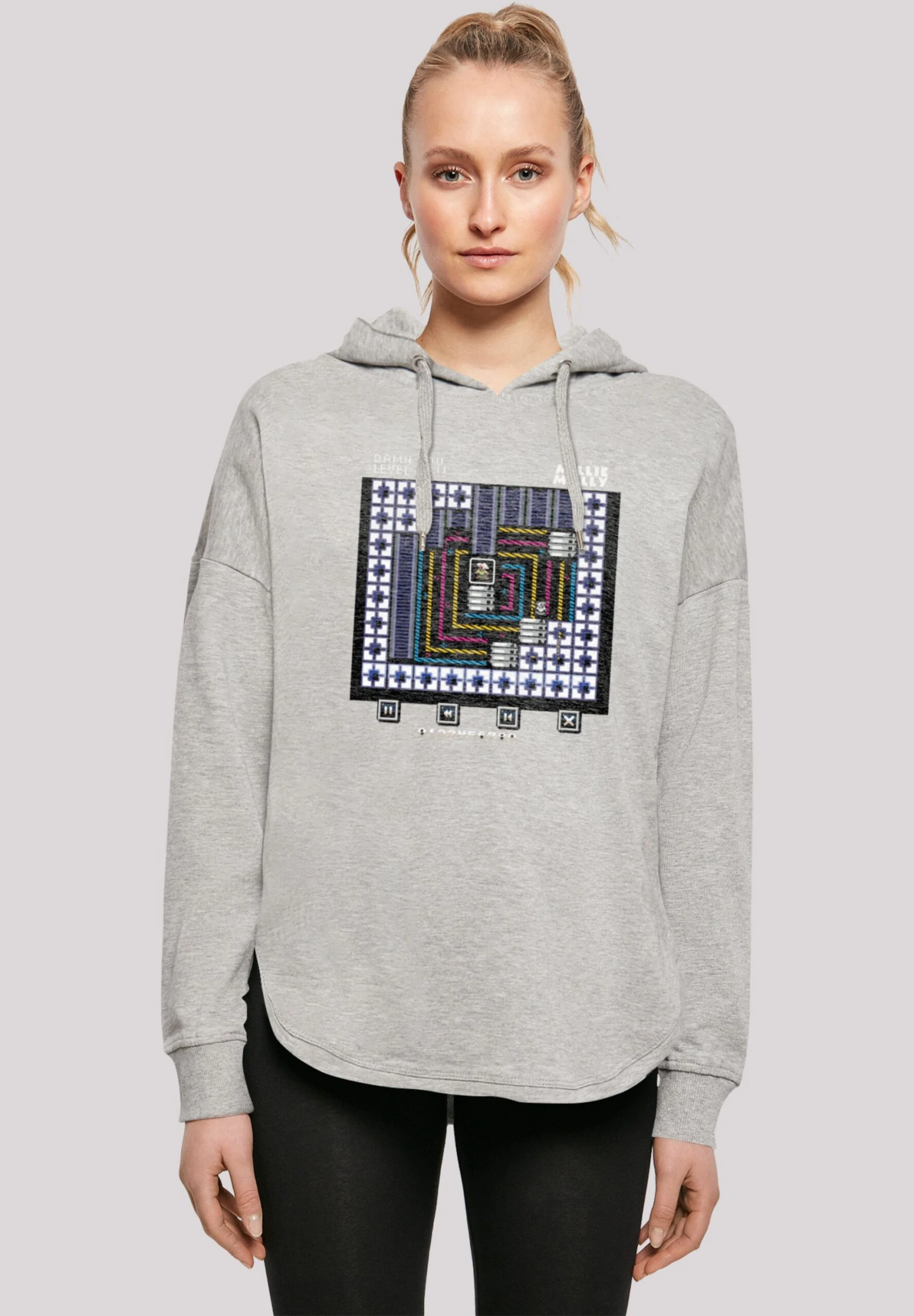 F4NT4STIC Retro Gaming Level 45 - Hoodie - Grey 1 F4NT4STIC Retro Gaming Level 45 - Hoodie - Grey