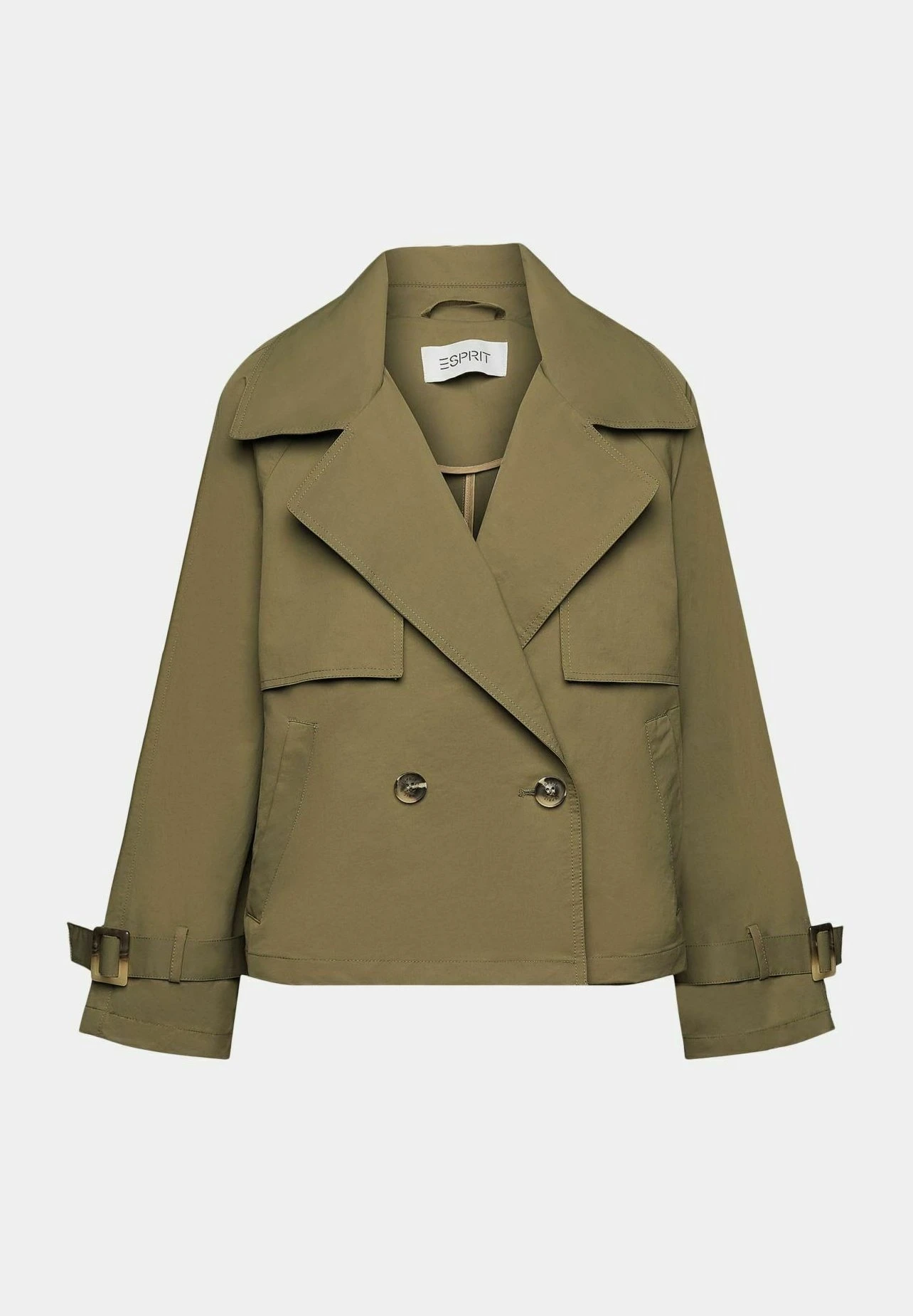 ESPRIT Zweireihiger - Lichte Jas - Khaki Green 7 ESPRIT Zweireihiger - Lichte Jas - Khaki Green - Afbeelding 7