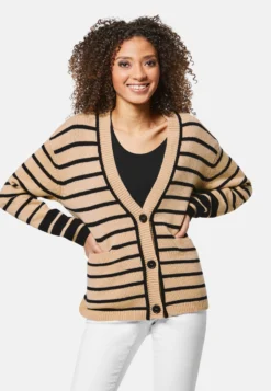 Vest - Camel Melange Schwarz