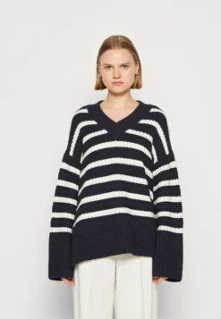 SAMSØE SAMSØE Raili V Neck - Trui - Sky Captain