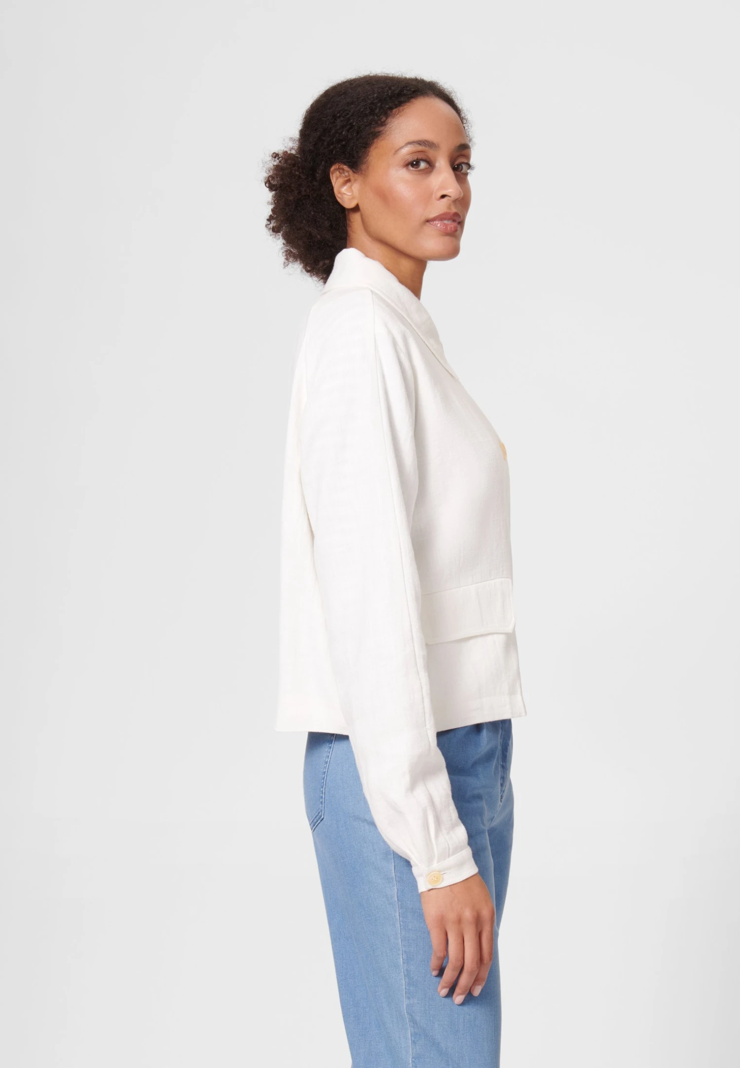 Lichte Jas - Wollweiß 4 Lichte Jas - Wollweiß - Afbeelding 4