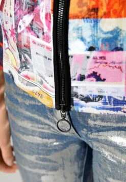 Lichte Jas - Schwarz/Weiß/Lila/Orange -Tamaris Verkoopwinkel 63d06cdce89e4187b350591142ddf4d7