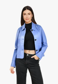 Oakwood Volga - Leren Jas - Indigo