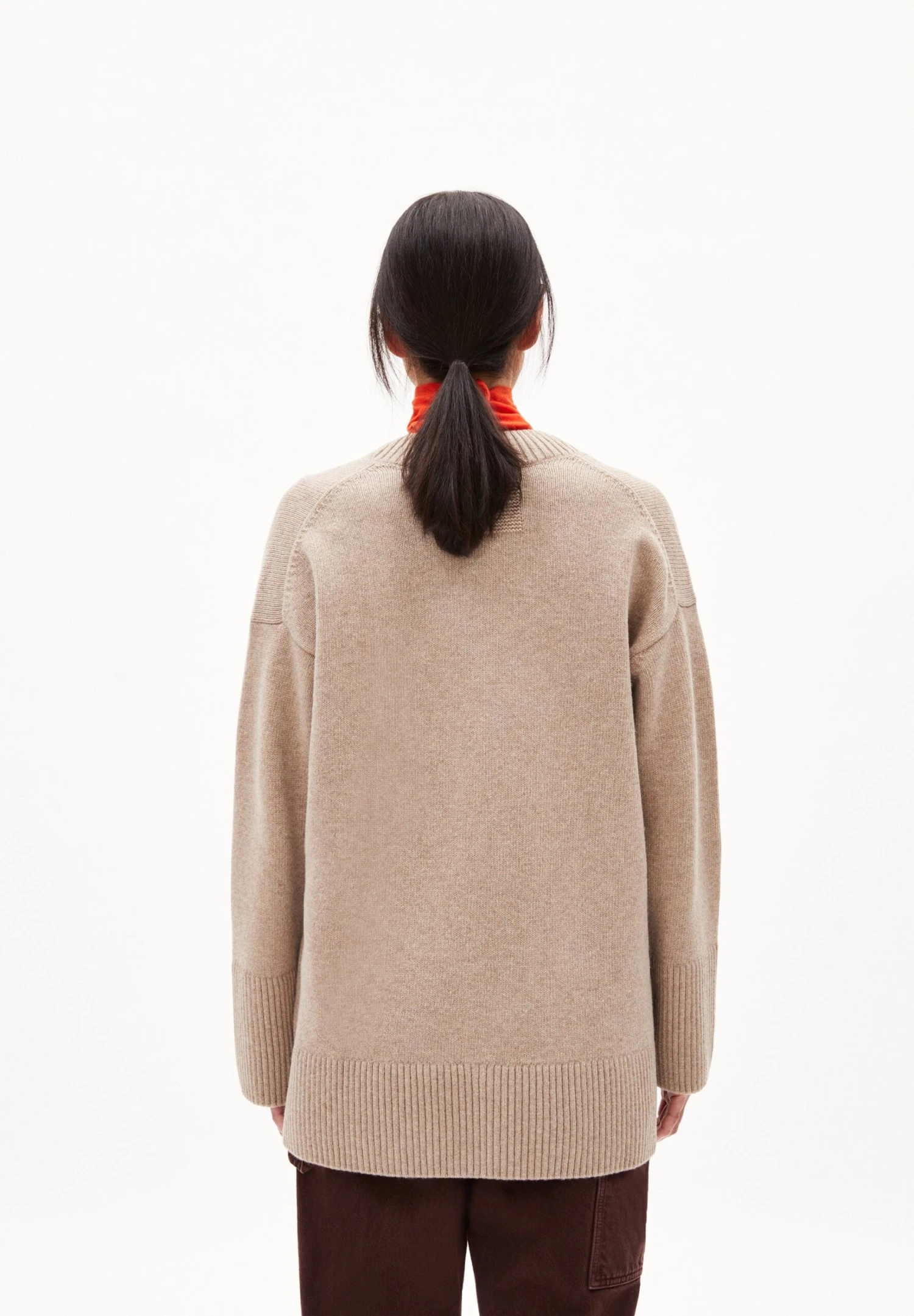 Armedangels Cardaa - Trui - Dark Caramel Melange 3 Armedangels Cardaa - Trui - Dark Caramel Melange - Afbeelding 3