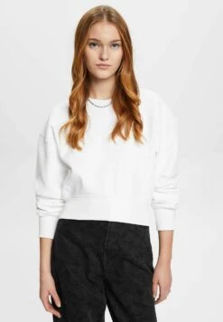 ESPRIT Cropped - Sweater - White