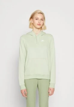 Nike Sportswear W Club Flc Std Po - Hoodie - Honeydew/White