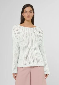 Grob Strick I M Boxy Style - Trui - Wollweiß