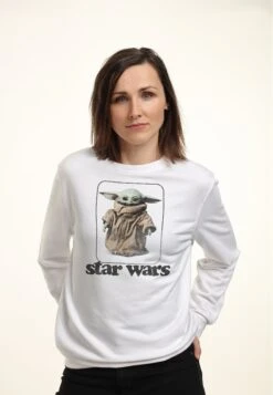 Star Wars: The Mandalorian The Child Retro No Stripes - Sweater - White