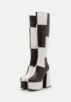 Lamoda Runway - Laarzen Met Hoge Hak - Black/White -Tamaris Verkoopwinkel 7d43d4dac38c494682580f9a78596f3b