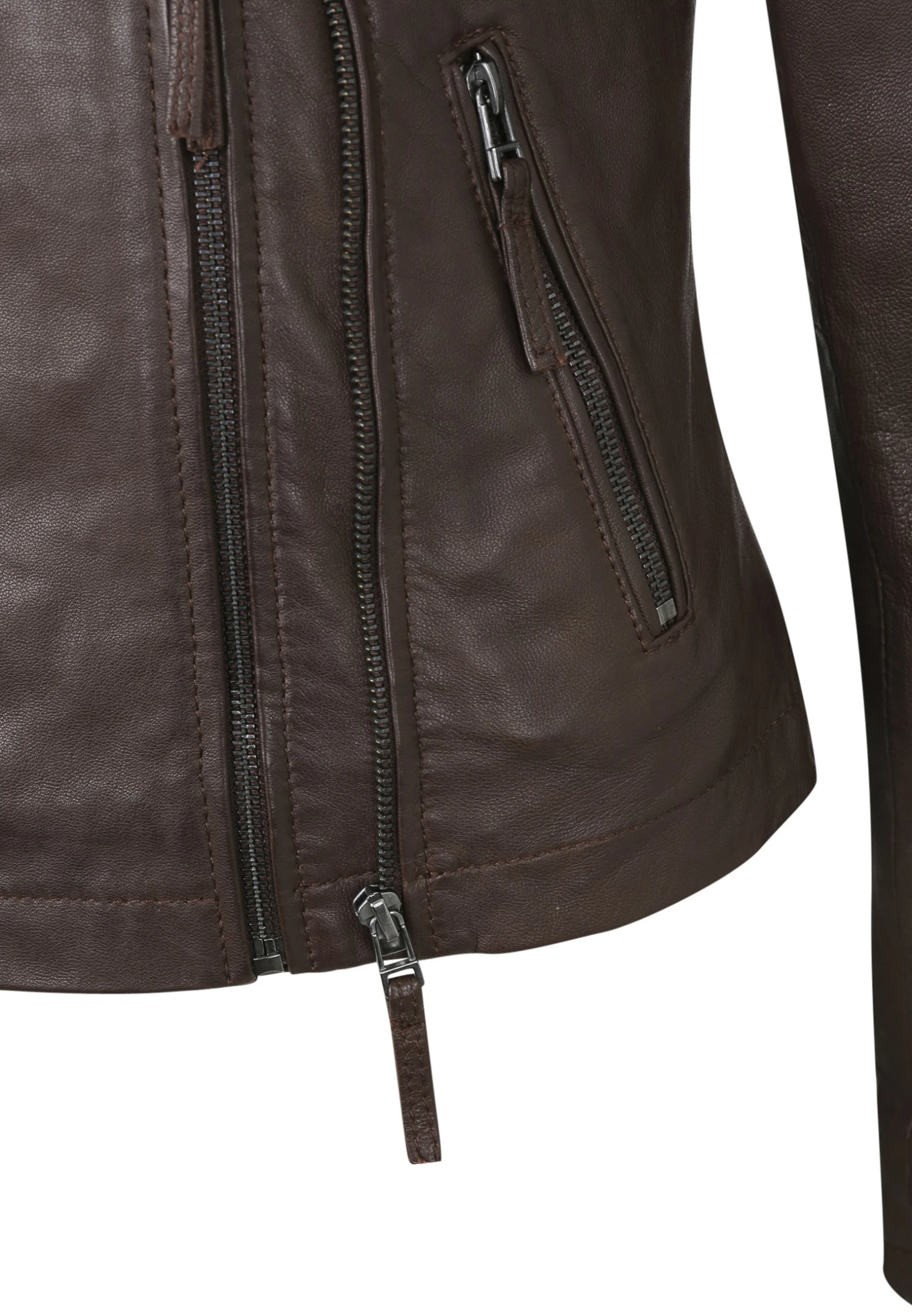 Apple Of Eden Cookie - Leren Jas - Dark Brown 4 Apple Of Eden Cookie - Leren Jas - Dark Brown - Afbeelding 4