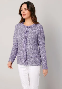 Vest - Dunkellila/Weiß