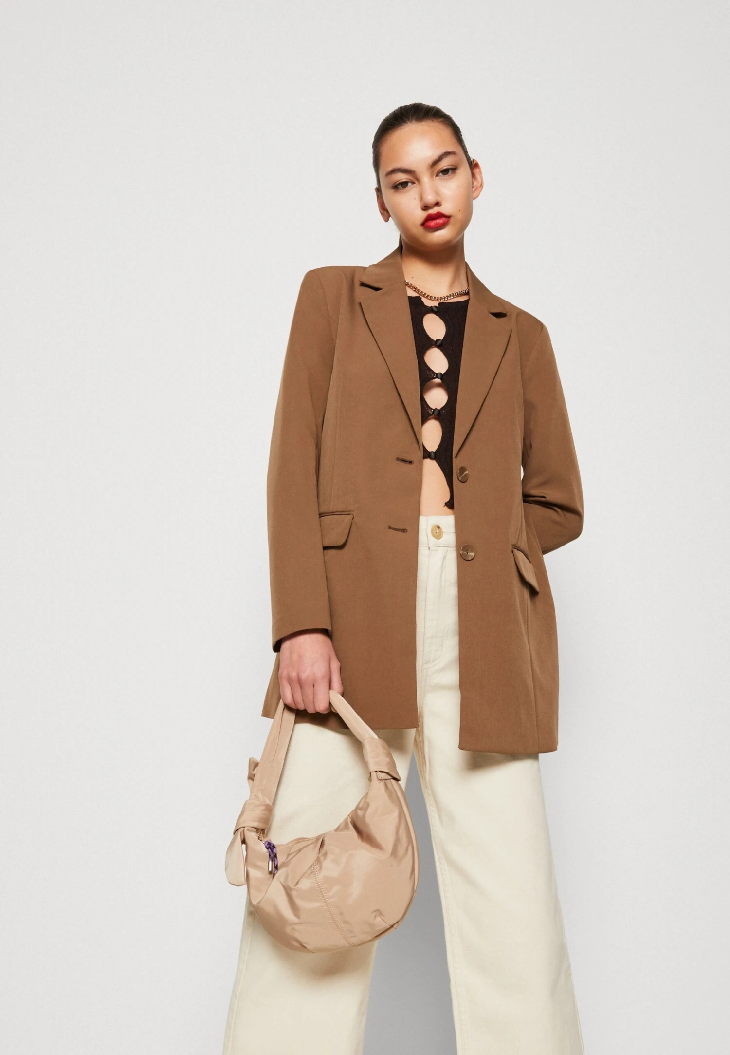 ONLY Onlmaia Long Cc Tlr - Blazer - Cub 4 ONLY Onlmaia Long Cc Tlr - Blazer - Cub - Afbeelding 4