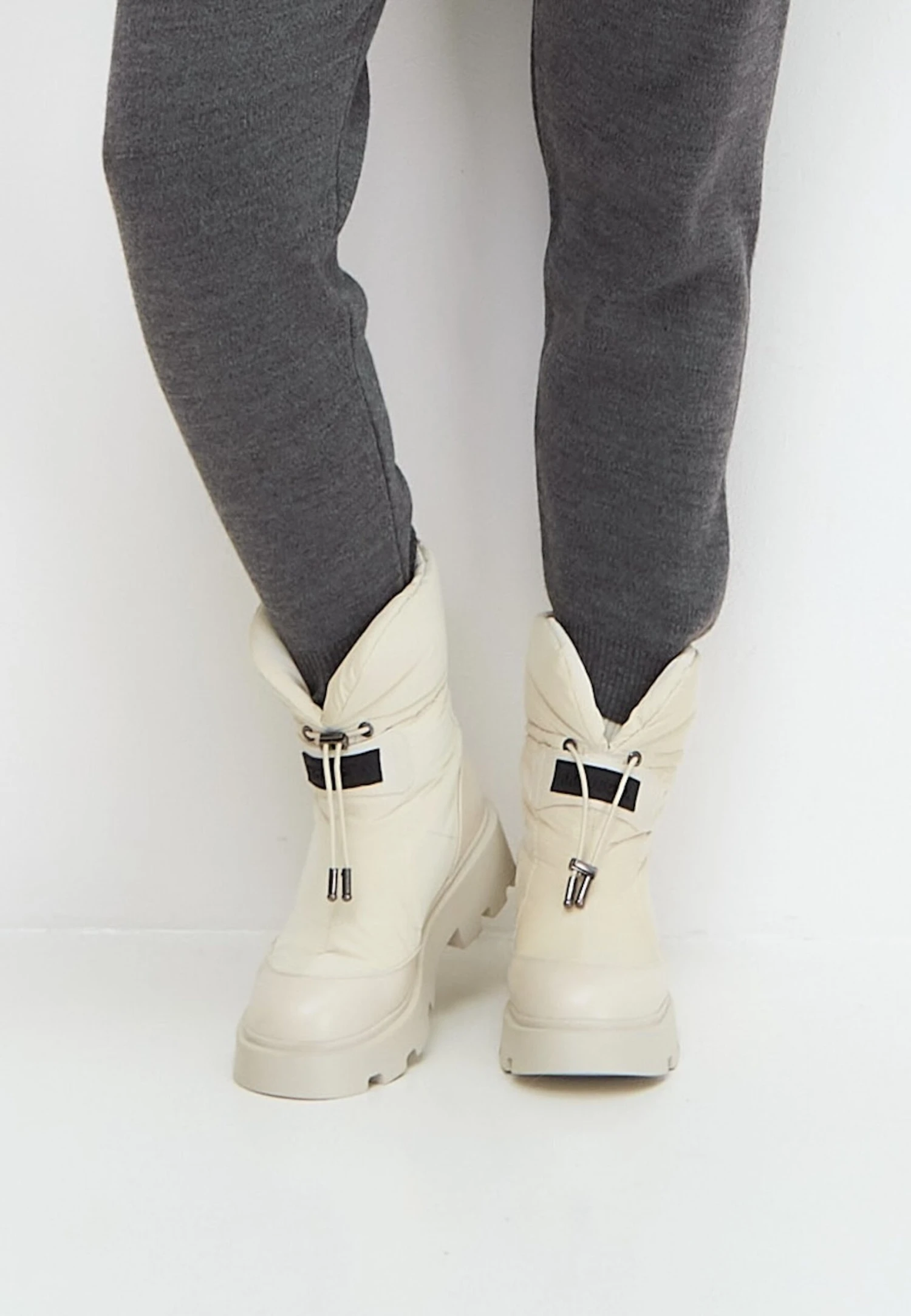 Snowboots- Beige 4 Snowboots- Beige - Afbeelding 4