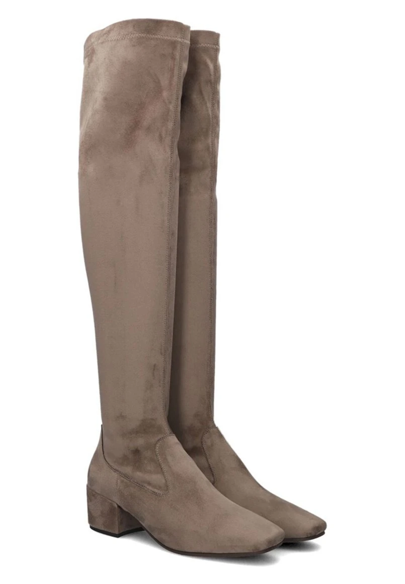 Galicia - Overknee Laarzen - Taupe 2 Galicia - Overknee Laarzen - Taupe - Afbeelding 2