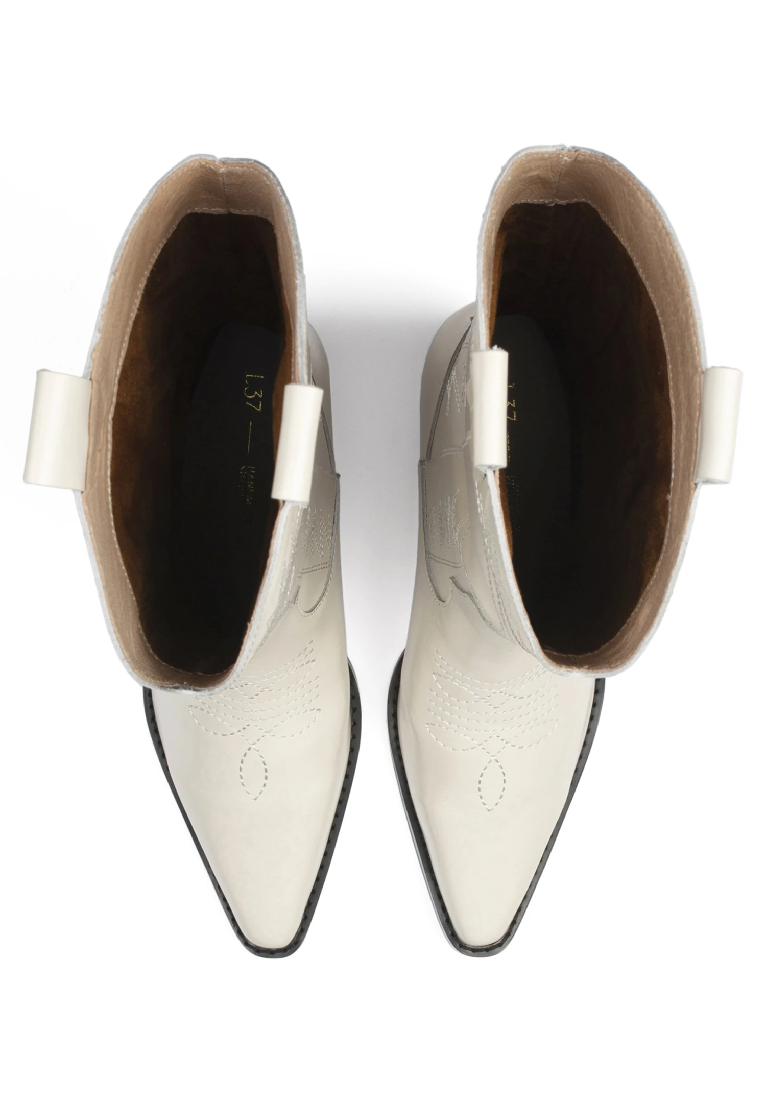 L37 Crush On U - Cowboy-/Bikerlaarzen - Off-White 5 L37 Crush On U - Cowboy-/Bikerlaarzen - Off-White - Afbeelding 5