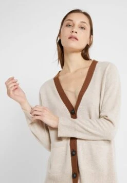 Classic Cardigan - Vest - Oatmeal/Deep Camel -Tamaris Verkoopwinkel 9c076ff9ff594bd1812aa20fed5dbf0c