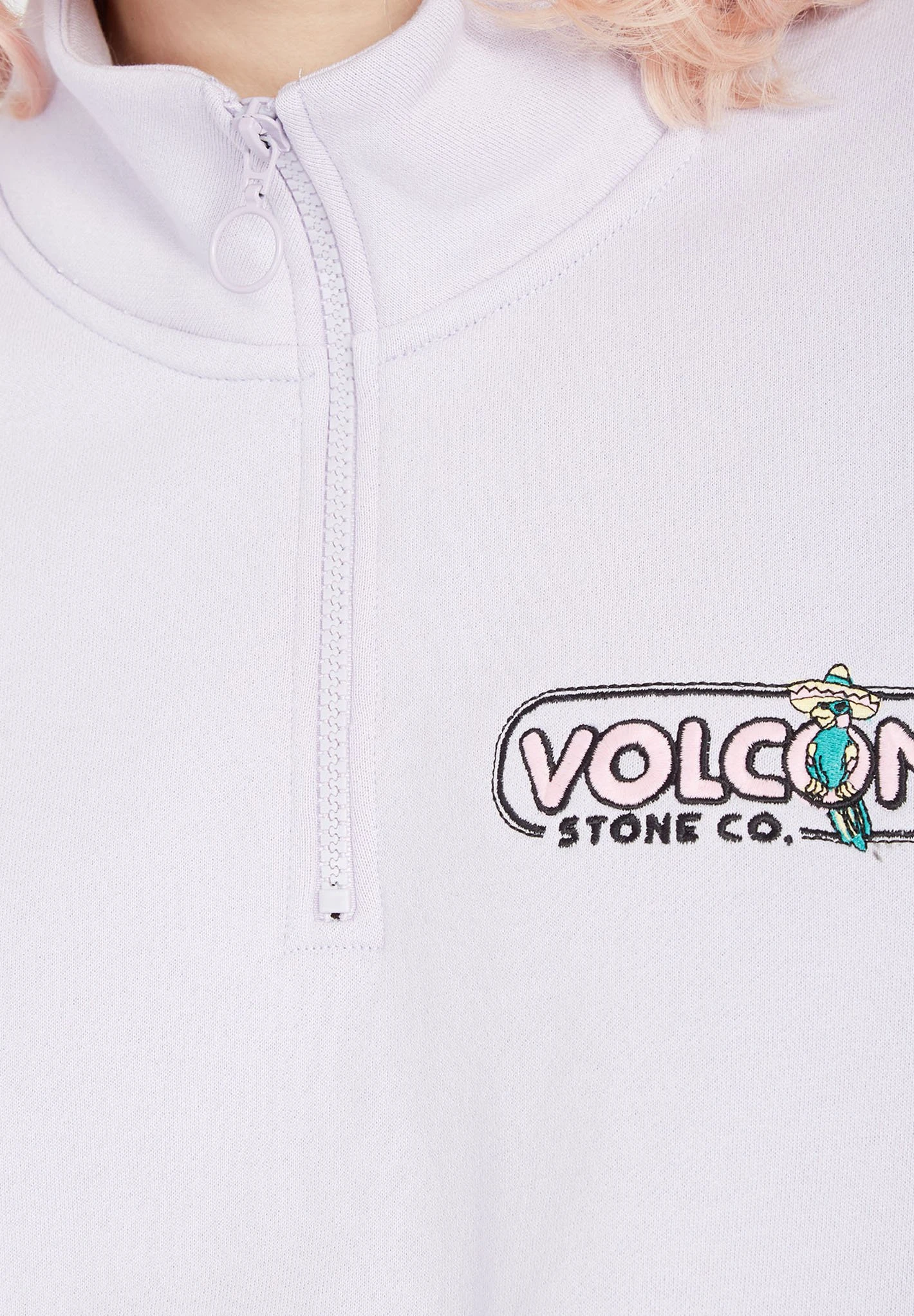 Volcom Overtheenker Mock Neck - Sweater - Light Orchid 4 Volcom Overtheenker Mock Neck - Sweater - Light Orchid - Afbeelding 4